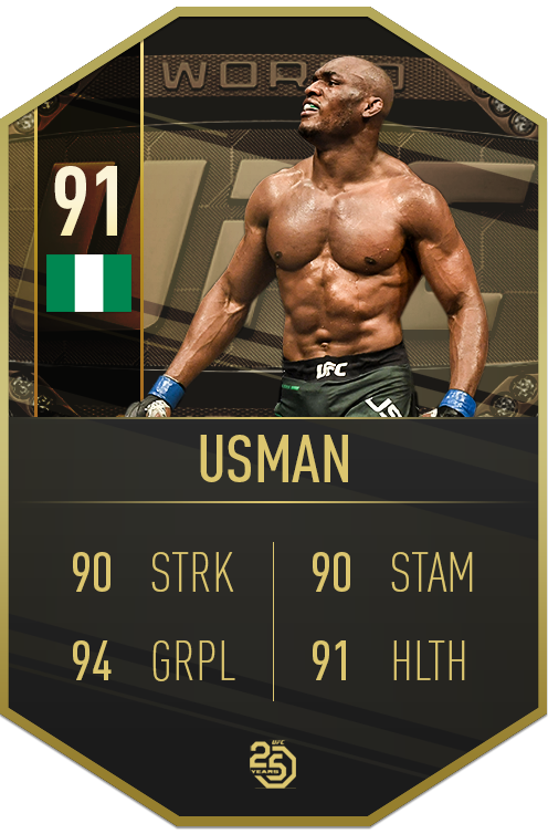 Kamaru Usman UFC Champion Concept Card