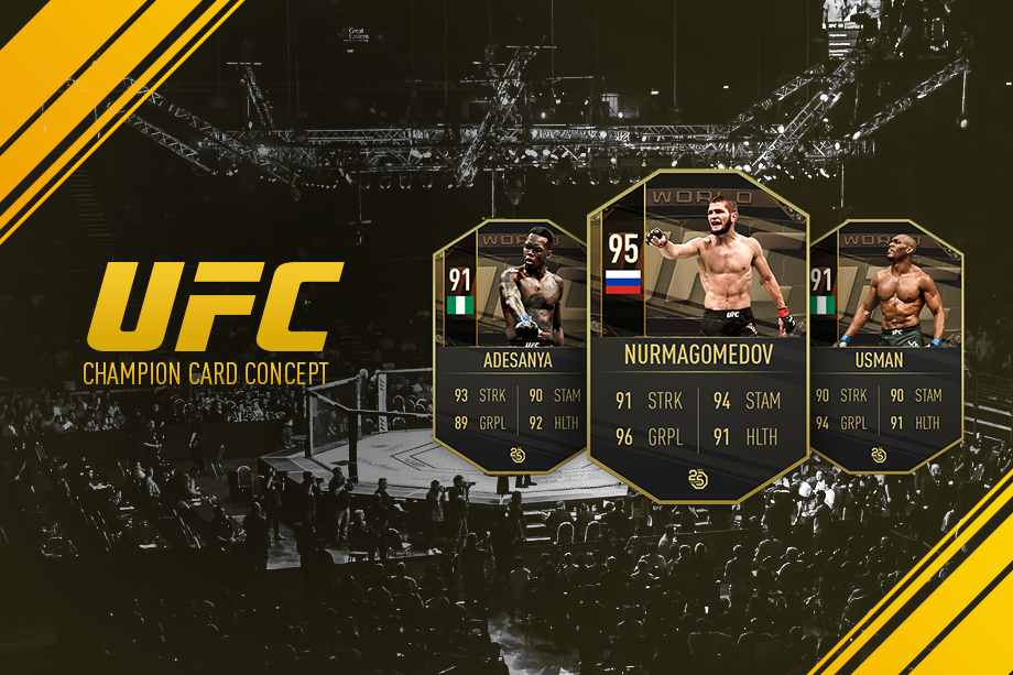 UFC Champion Cards Concept